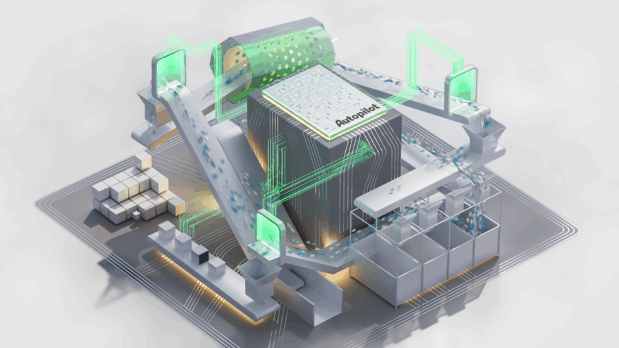 Visuel centre de tri autopiloté